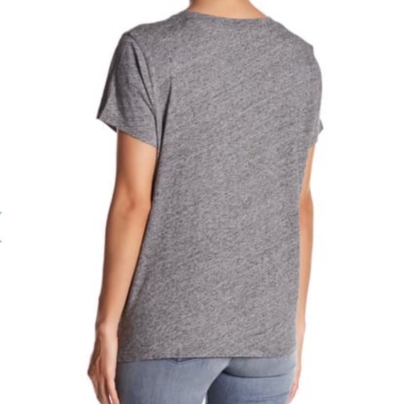 Madewell Heathered Gray Crewneck Pocket Tee - Picture 2 of 6